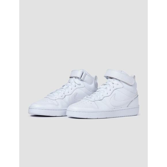 NWT Nike Unisex Court Borough Mid 2 Shoes Sneaker, White,6.5 Big Kid - Picture 1 of 6